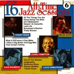 VARIOUS 16 All-Time Jazz Sessions 6 Фирменный CD 