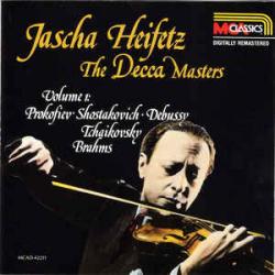 JASCHA HEIFETZ The Decca Masters, Volume 1: Prokofiev • Shostakovich • Debussy • Tchaikovsky • Brahms Фирменный CD 