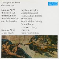 BEETHOVEN Sinfonie Nr. 9 D-moll Op. 125 Mit Schlußchor Über Schillers Ode »An Die Freude« / Sinfonie Nr. 2 D-dur Op. 36 Виниловая пластинка 