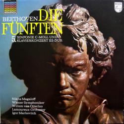 BEETHOVEN Die Fünften (5. Sinfonie C-moll Und Klavierkonzert Es-dur) Виниловая пластинка 