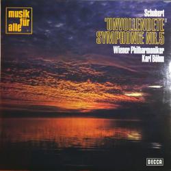 SCHUBERT "Unvollendete" Symphonie Nr. 5 Виниловая пластинка 