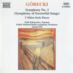 GORECKI Symphony No. 3 (Symphony Of Sorrowful Songs), 3 Olden Style Pieces Фирменный CD 