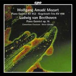 MOZART Piano Quintet KV 452 . Kegelstatt-Trio KV 498 . Piano Quintet Op. 16 Фирменный CD 