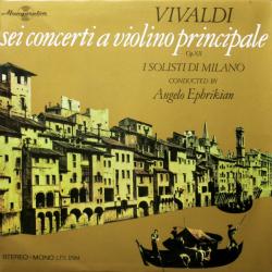 VIVALDI Sei Concerti A Violino Principale Op. XII Виниловая пластинка 
