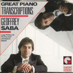 Geoffrey Saba Great Piano Transcriptions Фирменный CD 