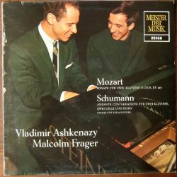 MOZART   SCHUMANN Sonate für zwei Klaviere D-Dur, KV 448 / Andante con Variazioni für zwei Klaviere, zwei Celli und Horn - Studie für Pedalflügel Виниловая пластинка 
