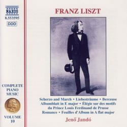 LISZT Scherzo And March • Liebesträume • Berceuse • Albumblatt In E Major • Élégie Sur Des Motifs Du Prince Louis Ferdinand De Prusse • Romance • Feuilles D'Album In A Flat Major Фирменный CD 