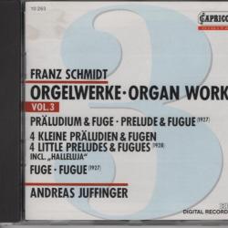 SCHMIDT Orgelwerke - Organ Works Vol. 3 Фирменный CD 