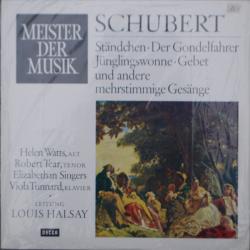 SCHUBERT   LOUIS HALSAY Mehrstimmige Gesänge Виниловая пластинка 