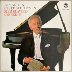 BEETHOVEN, RUBINSTEIN Die 5 Klavierkonzerte LP-BOX 