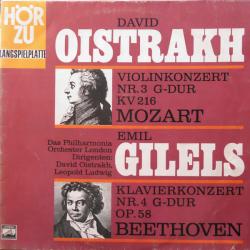 BEETHOVEN   MOZART   EMIL GILELS   DAVID OISTRAKH Piano Concerto No. 4, Violin Concerto No. 3 Виниловая пластинка 