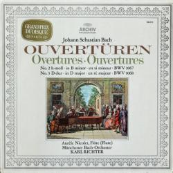 BACH   KARL RICHTER Ouvertüren = Overtures = Ouvertures (No. 2 H-moll BWV 1067 / No. 3 D-dur BWV 1068) Виниловая пластинка 